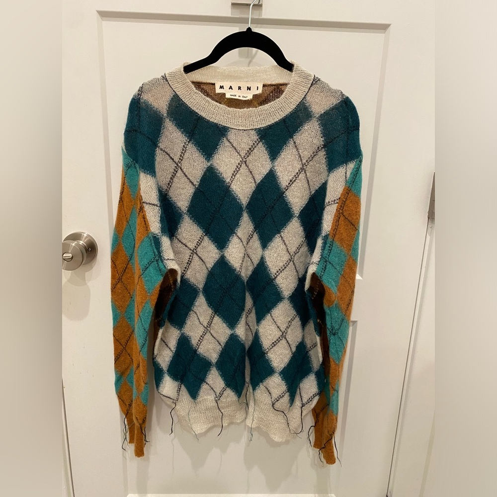 Marni sweater, size 52, fits as large for men. Worn once, excellent condition